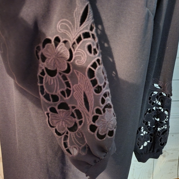 Black h&m 8 medium lace dress professional - Picture 2 of 5